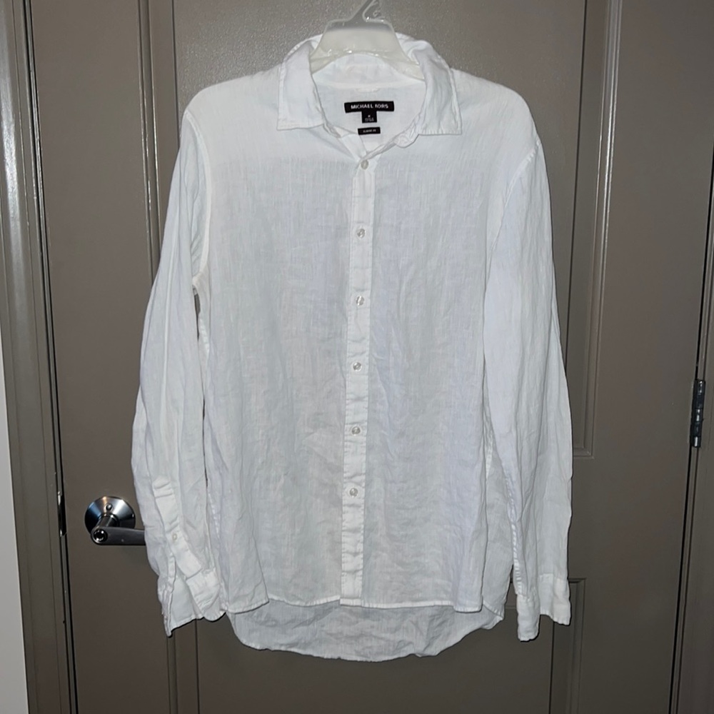 White linen shirt Michael kors